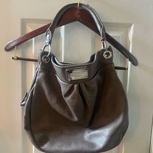 Marc By Marc Jacobs Classic Hillier Putty Leather Hobo Shoulder Bag